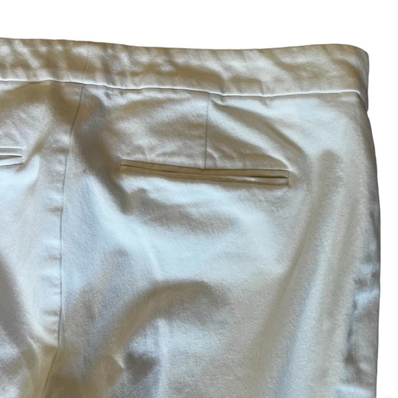 Lauren Ralph Lauren white stretch ankle trouser with back pockets size 8 petite - Picture 5 of 7